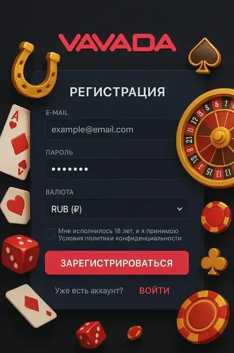 Vavada Casino регистрация
